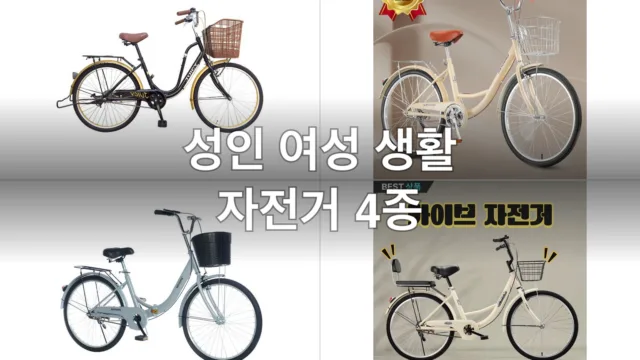 성인 여성 생활 자전거 4종, 직접 타보고 고른 후기